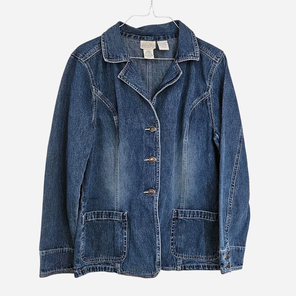 y2k western cottagecore denim chore coat jacket
